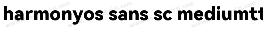 harmonyos sans sc mediumttf字体转换